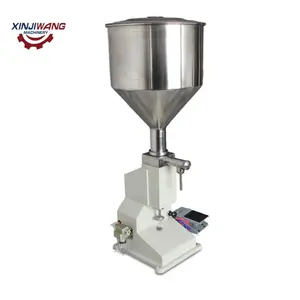 Factory price liquid paste peanut butter filling machine manual glass chilli sauce food cream filler