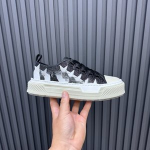 Street Style Urban Outings Sneakers Color-<b>block</b> Stitched Upper Mens Daily Wear Sneakers Anti-slip Ridged Sole Comfortable Amiris - Product Image 6