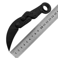 Cuchillo de hoja fija plegable para caza, supervivencia, acampada, ejército, alta calidad