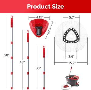 Nettoyeur de vitres magnétique double face en gros avec manche en plastique pour vitrage double épaisseur de 0,3 à 1,4 pouces (8-36 mm) - Product Image 4