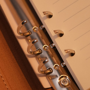 High Quality New Design Loose Leaf Pu <b>Leather</b> Hard Cover Sewing Bound A5 Notebook <b>Diary</b> - Product Image 3