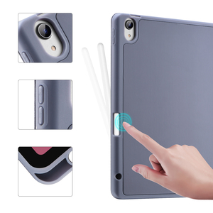 เคสแท็บเล็ตราคาโรงงานสำหรับ iPad <span class=keywords><strong>Air3</strong></span> 10.5 นิ้ว Pro 2017 แบบพับได้สามตอน ป้องกันการตก พร้อมช่องใส่ปากกา - Product Image 2