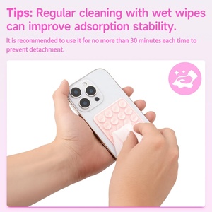 24-Piece Multi-Functional Single-Sided Thick Silicone Phone Stand Household Rubber Suction Cup for Multiple Phone Home Use - Product Image 3