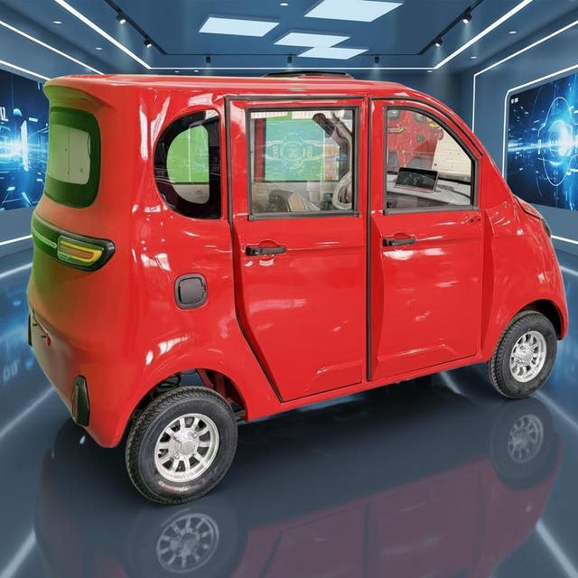 Cheap Chinese BAIMA 4 Wheel Electric Car New Energy Vehicle 1000W Motor <100km Range for Family Use