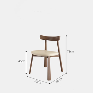 Moderno semplice in legno massello sedia da pranzo Nordic ristorante schienale sedia mobili per la casa studio Hotel tavolo da pranzo <span class=keywords><strong>e</strong></span> sedia sgabello - Product Image 2