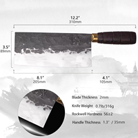 Couteau à karambit forgé à la main en acier à haute teneur en carbone Chef couteau de cuisine japon couteaux Cutter