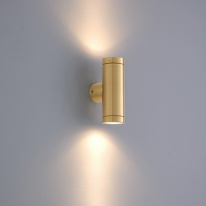 Mini lámpara de pared de latón acrílico, iluminación exterior de dos vías, arriba y abajo - Product Image 4