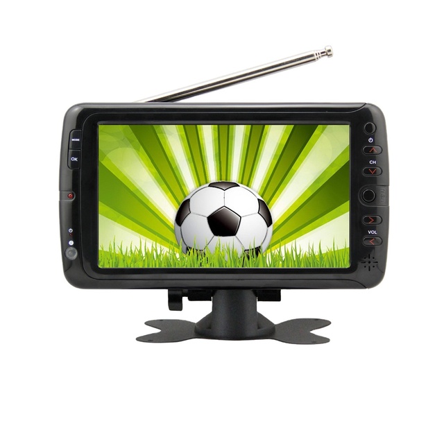 Portable TV 7" 9" 10.1 Inch Built in Battery Football Cup Digital DVB-T2 ISDB-T Tuner Mini Pocket TV