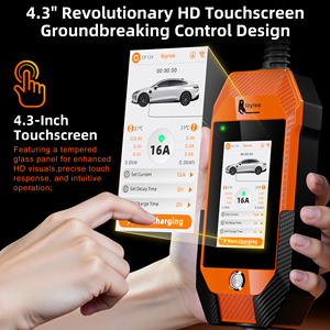 Feyree Type 1 Portable EV Charger 3.5kW 16A 1Phase 4.3 Inch Smart Screen 110V Charging History with WIFI APP Remote Control - Product Image 2
