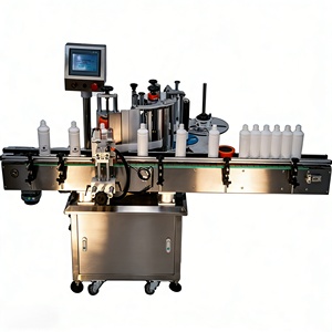 Machine d'étiquetage automatique FLM200RD avec imprimante de date pour miel, confiture, vin, thon, canettes, contenants en verre, moteur central - Product Image 4