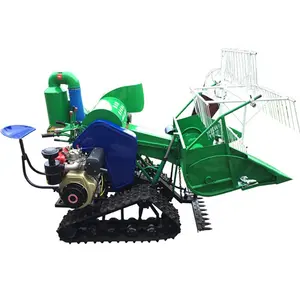 New arrival 4LZ-0.8 Tracked Mini Paddy Wheat Combine Harvester