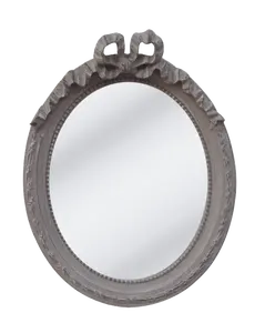 Mirror special-shaped wall mirror decoration wood frame antique taupe Luxury french country Customization for home daily life