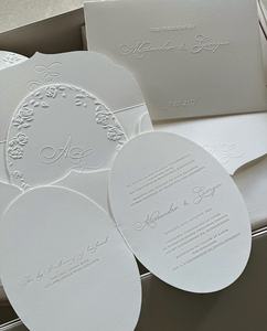 청첩장, 비즈니스용 맞춤형 핫스탬핑 로고 종이 인사말 카드 봉투 - Product Image 2