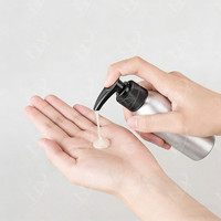 Vente en gros de flacons de parfum en aluminium vides de 30 ml à 250 ml avec bouchon à vis et pompe à lotion pour cosmétiques, huiles essentielles, shampooings