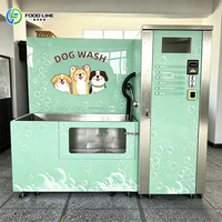 Système de lavage pour chiens avec alarme indicatrice d'entrée de niveau, facile à entretenir sur site, pour centre de soins et installation de bain pour animaux de compagnie