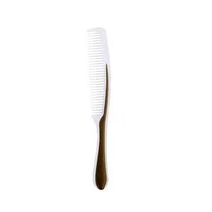 Peigne de salle de bain d'hôtel à long manche blanc Offre Spéciale peignes de brosse à cheveux en plastique jetables