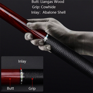 Cây cơ bi-a chuyên nghiệp YFEN M5 Black Technology 58 inch, chất liệu sợi carbon, 1/2 cây, khớp nối bằng khuôn sắt chất lượng cao và tay cầm bằng da bò. - Product Image 2