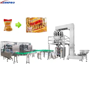 Machine automatique à grande vitesse de ligne d'emballage de snacks de fruits fermes de bonbons grains de café de frites de pommes de terre