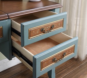 <span class=keywords><strong>Commode</strong></span> de couleur <span class=keywords><strong>bleu</strong></span> marine avec miroir de maquillage, nouvelle collection 2021 - Product Image 5