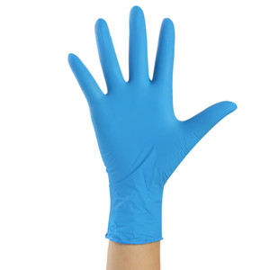 하이 퀄리티 니트릴 장갑 블루 일회용 니트릴 장갑 100 개 상자 분말 무료 니트릴 장갑 - Product Image 2