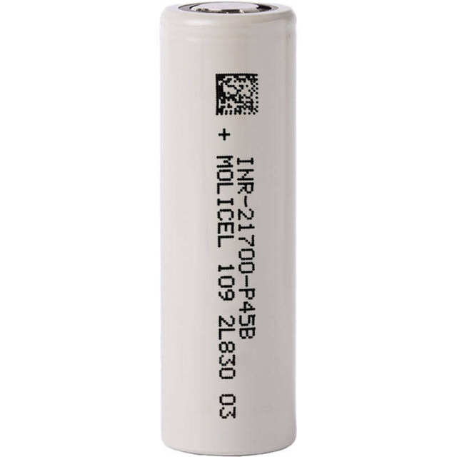 Molicel INR21700P 45B 4500mAh 3.7V High Magnification Rechargeable 3.7V Lithium-Ion Battery for Low Temperature High Rate Laptop