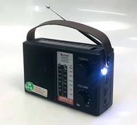 Tragbarer AM/FM/SW 3-Band Weltempfänger Solar-Radio Kabelloser BT-Lautsprecher mit TF/SD USB-Player Taschenlampe & TWS