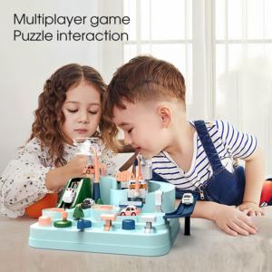 BJQ OEM Jouet d'aventure pour enfants, circuit de course de voitures, parking, ville, sauvetage, train à voies, véhicule éducatif pour garçons et filles - Product Image 4