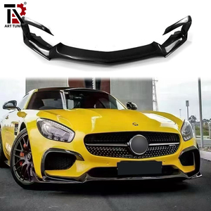 Alerón Delantero Estilo R de Fibra de Carbono Real Modificado para <span class=keywords><strong>Mercedes</strong></span> <span class=keywords><strong>AMG</strong></span> GT GTS <span class=keywords><strong>GTC</strong></span> C190 de Dos Puertas, 2015-2023 - Product Image 1