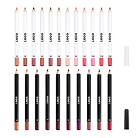 Nouveau Design Oblate noir longue durée imperméable mat crayon à lèvres personnalisé lisse haute Pigment sans cruauté envers les animaux