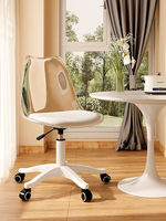 Chaise de salle à manger pivotante en acrylique transparent, design nordique de luxe, style tulipe, pour la maison, modèle Cyber Celebrity