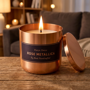 BuildtoSuit Handmade Organic Environment-Friendly Modern Style Metallic Jar Candle <b>Soy</b> <b>Wax</b> Fresh Scent Decorative 300g 7x8.5cm - Product Image 3