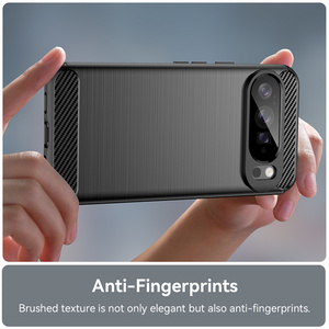 Carbon <strong>Fiber</strong> Texture TPU Mobile Phone Case Protective Cover for <strong>Google</strong> Pixel 10a/10 Pro XL/10 Pro/10/9a/9 - Product Image 5