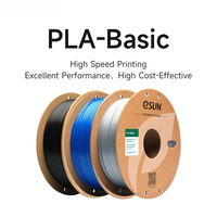 Filamen Printer 3D Cepat ESUN PLA-BASIC yang Ditingkatkan 1KG 1.75MM PLA Dasar untuk Seni DIY Bambu Lab Tipe Pemodelan Plastik Ekstrusi