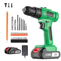 Perceuse à percussion sans fil 21V avec visseuse, couple maximal 38 Nm, vitesse variable, support OEM/ODM pour le perçage extérieur