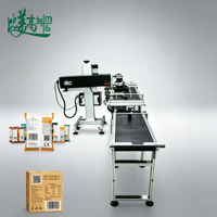 Machine de marquage laser anti-contrefaçon pour la date de production et les marques de brevet, idéale pour les emballages de snacks et les usines d'emballage souple de snacks