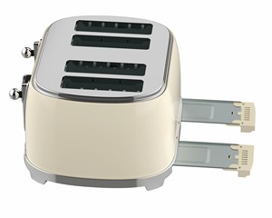 Tostadora de 4 Rebanadas con Función de Descongelación, Recalentamiento y Cancelación, Carcasa Metálica Mecánica - Product Image 6