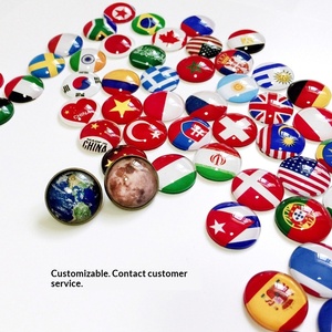 2026 Bestseller Flaggenbrosche für Fußball-Werbung, Klebeverzierung, Gedenk-Elektroplattiertes Metallabzeichen - Product Image 2