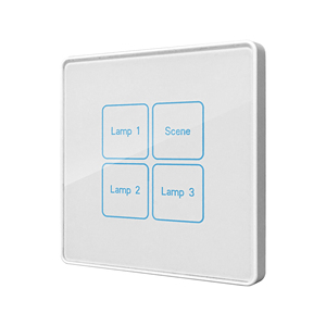 Cho tuya không dây nhà thông minh điều khiển ánh sáng Tường Bảng điều chỉnh chuyển đổi cấu trúc đơn giản Khung nhựa Glass Bảng điều chỉnh ZigBee Mạng 10A ma - Product Image 2