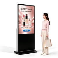 Kiosque numérique 43 pouces, totem vertical, écran tactile LCD interactif sur pied pour la publicité