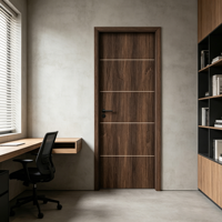 Puerta de Seguridad Moderna, Impermeable y de Alta Calidad, Fabricada en WPC, para Interiores de Viviendas, Dormitorios, Baños y Hoteles, con 1 Año de Garantía
