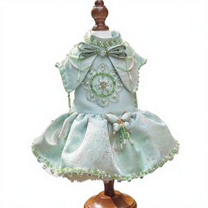 Élégante robe de princesse pour chien de style <span class=keywords><strong>chinois</strong></span> vert menthe, nouvelle collection - Product Image 1