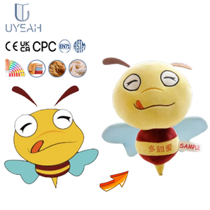 Uyeah OEM/ODM High Quality Low MOQ Design Cute Soft Bee Custom Plush Toys Mini Bee <strong>Dolls</strong> Plush Stuffed Animal Toys - Product Image 1