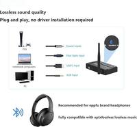 Transmisor de Audio Inalámbrico HD Multi-interfaz V5.4 para TV, Adaptador Inalámbrico de Audio LE Aptx sin Pérdidas/Adaptativo