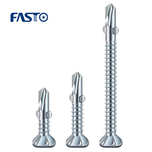 Vít Tự Khoan Đầu Dẹt Chất Lượng Cao Bằng Thép Cacbon Có Cánh - Product Image 2