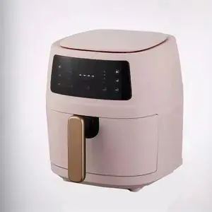 Fritadeira de ar digital 8 litros, aço inoxidável, novo design, fritadeira a ar digital, com função de vapor, forno inteligente, fritadeira a ar