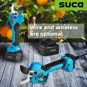 SUCA SC-8612 45mm Sécateur <span class=keywords><strong>électrique</strong></span> automatique professionnel SK5 <span class=keywords><strong>sans</strong></span> <span class=keywords><strong>fil</strong></span>, puissant, batterie, sécateur pour arbres, sécateur pour branches - Product Image 1