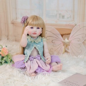 Muñeca <span class=keywords><strong>Reborn</strong></span> <span class=keywords><strong>de</strong></span> Silicona Suave <span class=keywords><strong>de</strong></span> Cuerpo Completo con Alas <span class=keywords><strong>de</strong></span> Mariposa, 55cm, Betty, Muñeca Recién Nacida, Juguete <span class=keywords><strong>de</strong></span> Baño para Niños, Regalo <span class=keywords><strong>de</strong></span> Cumpleaños para Niñas - Product Image 2