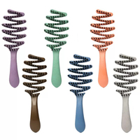 Brosse à cheveux ventilée avec paille de blé Eco Vent en gros pour femmes peigne démêlant sec et humide incurvé en Z S pour séchage au soufflage
