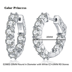 Itens buscados <span class=keywords><strong>925</strong></span> Sterling <span class=keywords><strong>Silver</strong></span> Hoop Brincos Atacado mulheres brincos da moda - Product Image 2