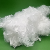 Virgin White 7D 64mm Siliconized Solid Polyester Staple Fiber High Resilience Filling Spinning Stuffed Toy Plush Doll Soft